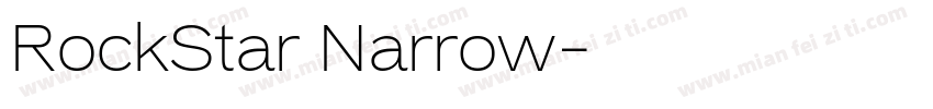 RockStar Narrow字体转换